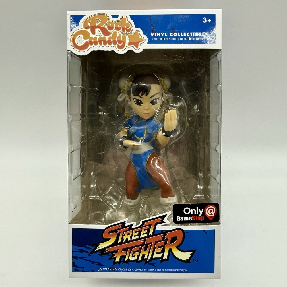 Funko Rock Candy Street Fighter Game Stop Exclusive Chun Li Blue - NEW -